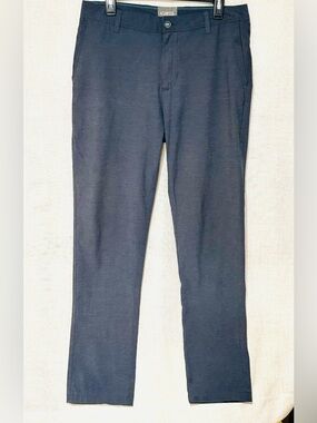 Linksoul Performance Pants Men’s 32 Gray Stretch Golf Casual Flat Front